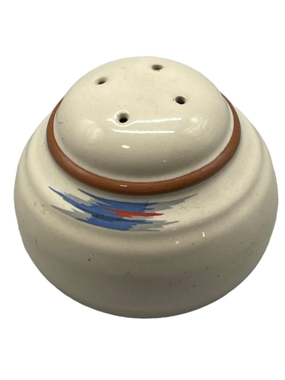 Noritake saltshaker made in Japan southwestern tan brown stoneware #8675 READ